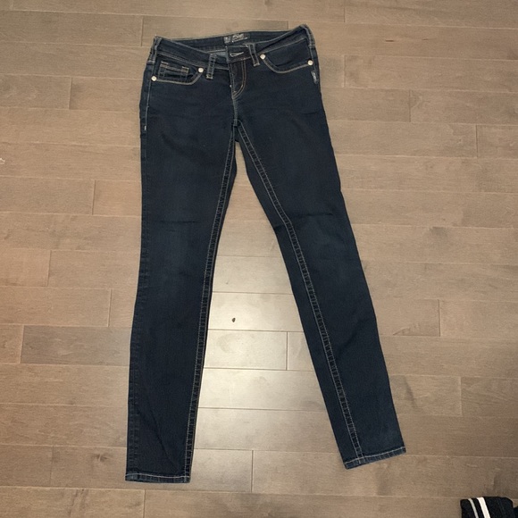 Silver Aiko skinny jeans. Waist 28 length 33 - Picture 2 of 5